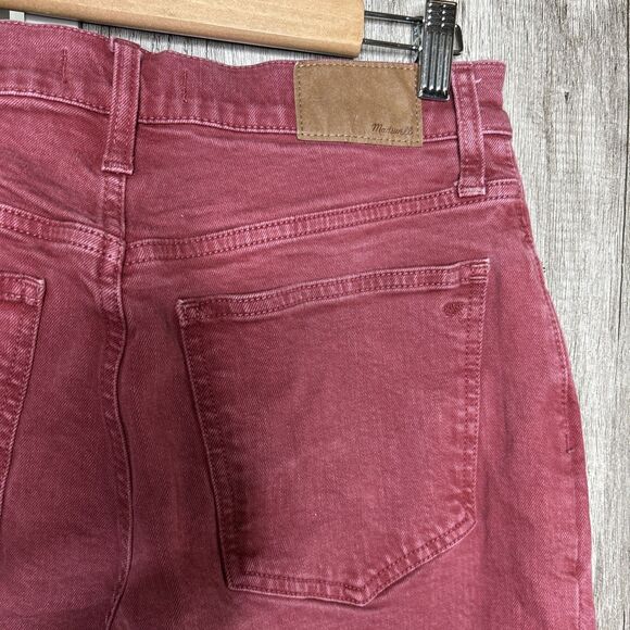 Madewell Jeans Size 27 The Perfect Vintage Wide Leg High Rise Red Color - Picture 8 of 9